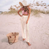 Summer Crochet Hollow Beach Pants