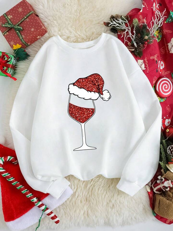 The More Wine The More Merry Sweatshirt