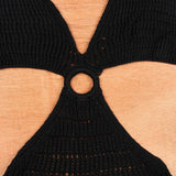 Vcay Crochet V-Neck Tie Beach Dress