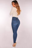 Blue Washed Out High Waist Curvy Jeans